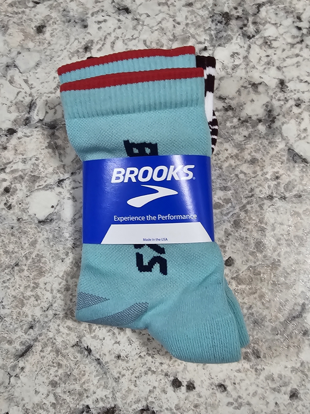 Brooks Performance Running Crew Socks MD Cushioned Breathable 2pk Made In USA